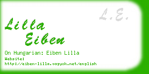 lilla eiben business card